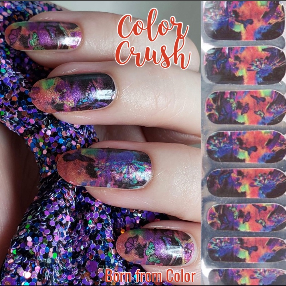Color Crush Hummingbird nail Polish strips